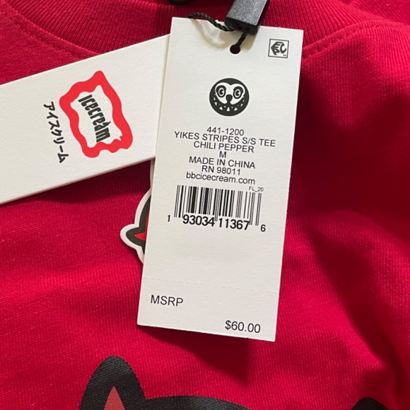 Men’s Icecream Yikes Stripes S/S Tee - Picture 3 of 10